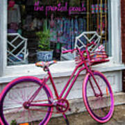 Pink Bike Art Print