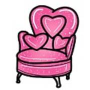 Pink Chair Art Print