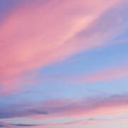 Pink Clouds At Sunset Art Print