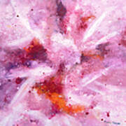 Pink Galactic Explosion Art Print