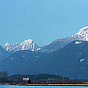 Pitt River And The Coast Mountains Art Print