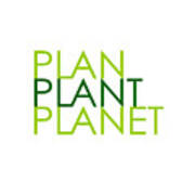 Plan Plant Planet - Skinny Type - Two Greens Standard Spacing Art Print