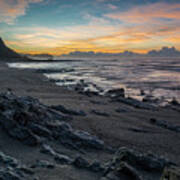 Playa Escondida At Sunrise-samara-costa Rica Art Print