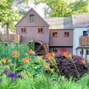 Plimoth Grist Mill In Summer Art Print