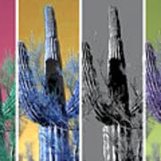 Pop Saguaro Cactus Art Print