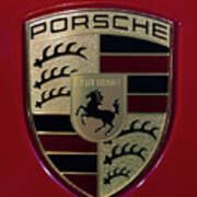 Porsche Emblem Art Print