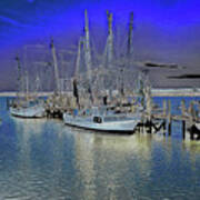 Port Royal Shrimp Boats Art Print
