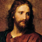 Portrait Of Christ Art Print