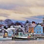 - Portsmouth Water Front Nh - Winner Of Portsmouthnh.com Contest Art Print