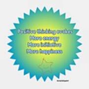 Positive Thinking Mug Art Print