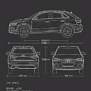 Poster Audi S2 Avant 2.2 Digital Art by Interlakes - Pixels