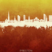 Preston England Skyline #29 Art Print