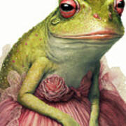 Princess Bullfrog Art Print