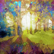 Prismatic Forest Art Print