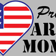 Proud U.s. Army Mom Art Print