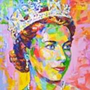 Queen Elizabeth Ii. Art Print