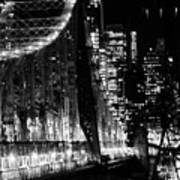 Queensboro Bridge And Midtown East Towers - A Manhattan Nightscape Art Print