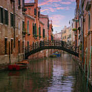 Quiet Evening In Venice Italy Art Print