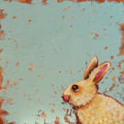 Rabbit In Blue Art Print