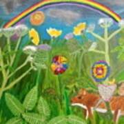 Rainbow Hero Art Print