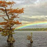 Rainbow Over Jones Lake Art Print