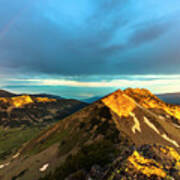 Rainbow Over The Mountain Art Print