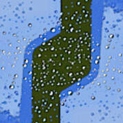 Raindrops 6a  Abstract Art Print