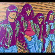 Ramones Comic Portrait Art Print
