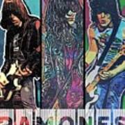 Ramones Pop Art Collage Ii Art Print