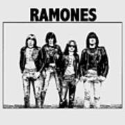 Ramones Silhouette Illustration Art Print