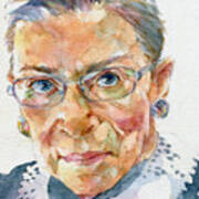 Ruth Bader Ginsburg Tribute Art Print