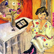 Reading Woman Daydreaming By Henri Matisse 1921 Art Print