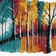 Rebound Art No2 - Colorful Forest Art Print