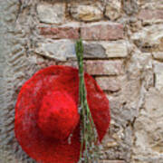 Red Hat Of Tuscany Art Print
