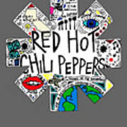 RED HOT CHILI PEPPERS 1991 SOCKS Vintage T-Shirt FIGHT LIKE A