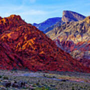 Red Rock Calico Basin 1 Art Print