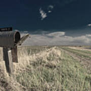 Return To Sender - A Mailbox At An Abandoned Rural Farm Homestead Art Print