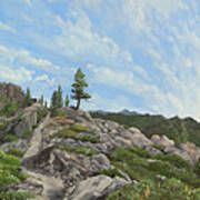 Ridge Walking On The Pct Art Print