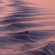 Ripples On Water At Sunset Art Print