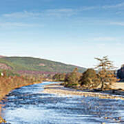 River Dee At Ballater Scotland Art Print