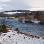 River Spey In February At Ballindalloch Art Print