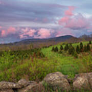 Rocks Estate Stormy Sunset Art Print