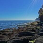 Rocky Shore At Salt Creek Art Print