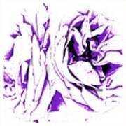 Roses  Abstract Purple Art Print