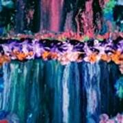 Roses And Waterfalls Art Print