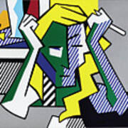 Roy Lichtenstein Deep In Thought Art Print