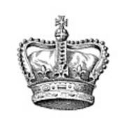 Royal Crown Of The United Kingdom | Historic Monarchy Symbols Art Print