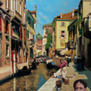 Rubens Santoro's Venice Painting Art Print