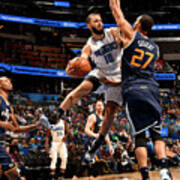 Rudy Gobert And Evan Fournier Art Print