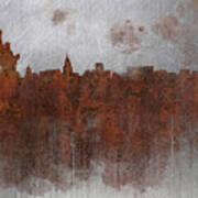 Rust - New York By Vart Art Print